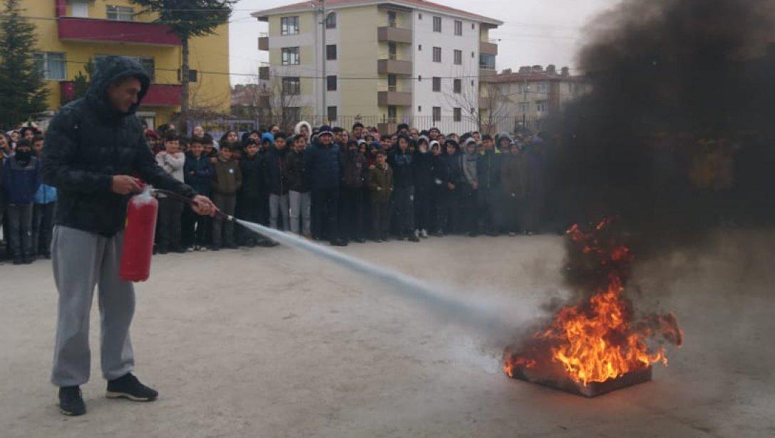 Okullarımızda Yangın Tatbikatı